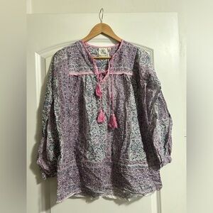 NWT Blue Boheme Lily Tunic Top,‎ Vintage Pink